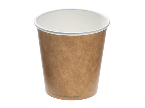 Bio Kaffeebecher Kraft PLA 250ml/10oz,ؠ90mm Muster