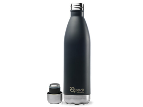 Qwetch nomade Thermosflasche 750 ml aus Edelstahl BPA frei, matt black