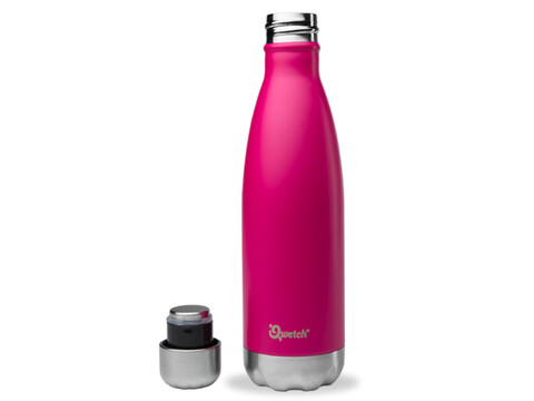 Qwetch nomade Thermosflasche 750 ml aus Edelstahl BPA frei, matt magenta
