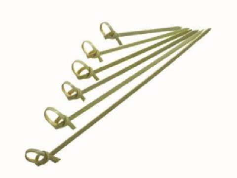 Bambus-Spie mit Knoten 12cm lang Muster