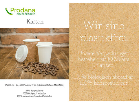 Plakat A4 plastikfrei - Motiv Kaffeebecher