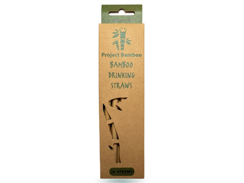 Trinkhalme aus Bambus 8-10 x 200 mm