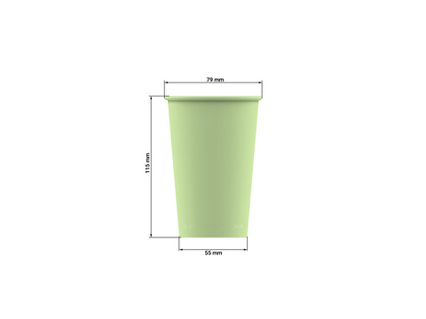 Mehrweg Kaffeebecher PP grün 300ml/12oz.
