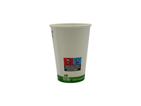 Bio Kaffeebecher ECO 300ml/12oz,  90 mm Karton (1.000 Stck)